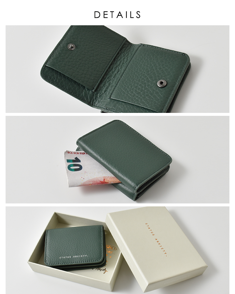 STATUS ANXIETY(ステータスアングザエティー)カウレザーウォレット“MILESAWAY”miles-away