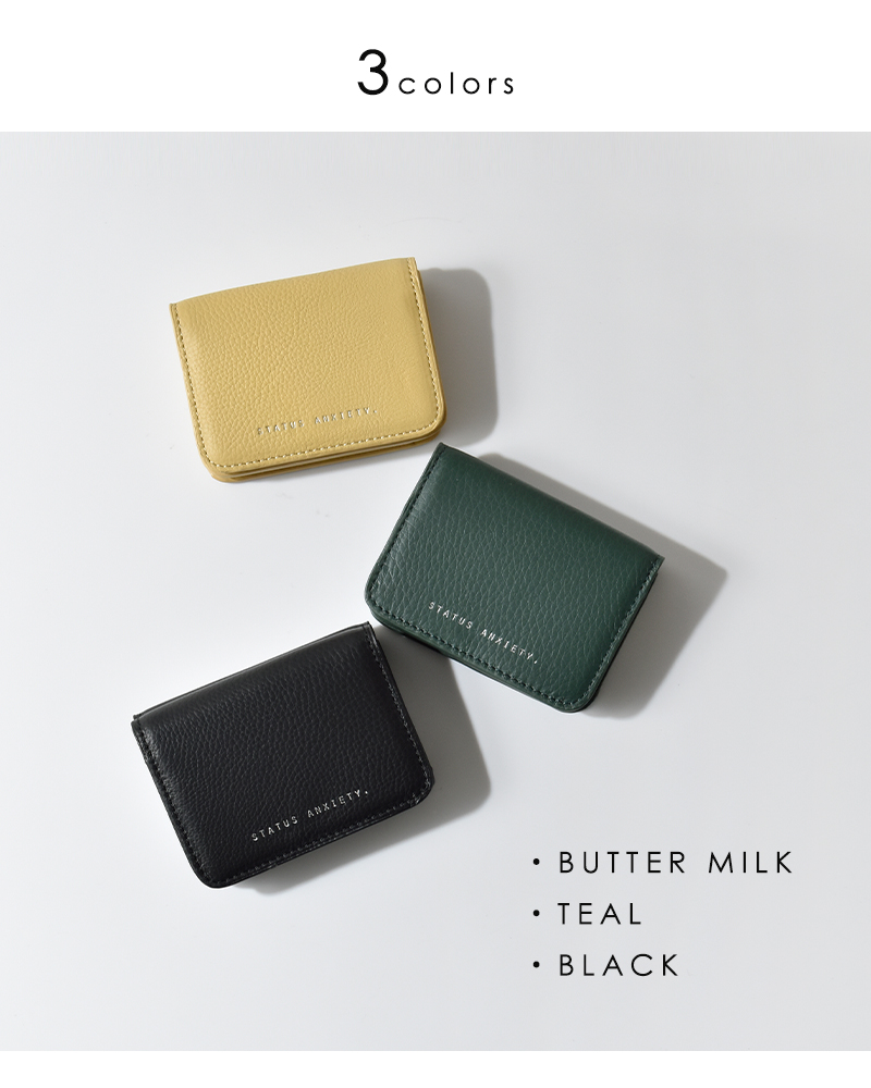 STATUS ANXIETY(ステータスアングザエティー)カウレザーウォレット“MILESAWAY”miles-away