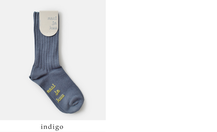 meri ja kuu(メリヤクー)コットンリネン太リブショートソックス“merkki”mj-25103