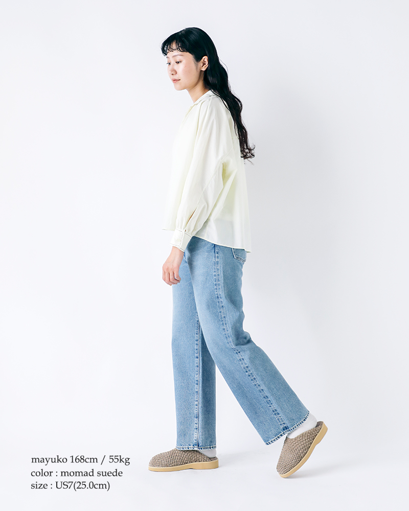 molle shoes(モールシューズ)メッシュレザーモックシューズ“WOVENLEATHERCROG”mls210301-16-