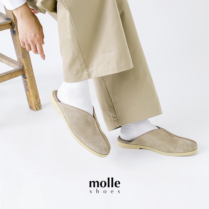 molle shoes モールシューズ　レザースリッポン molle shoes モールシューズ 撥水 レザー コンフォート カンフー