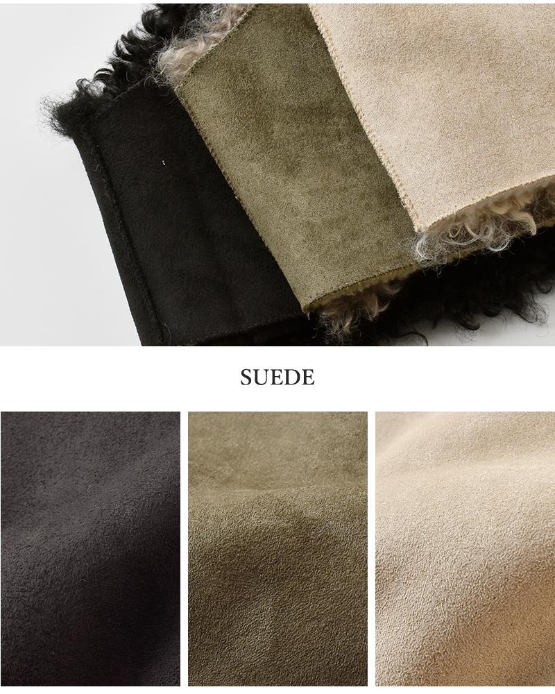 Munich(ミューニック)カーリーフェイクファーシープボアリバーシブルジレmn252b54