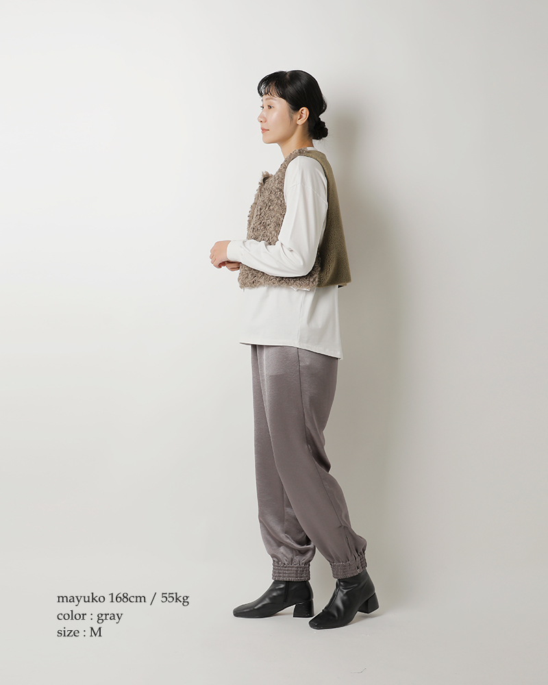 Munich(ミューニック)ヴィンテージダブルサテントラックパンツmn252p43