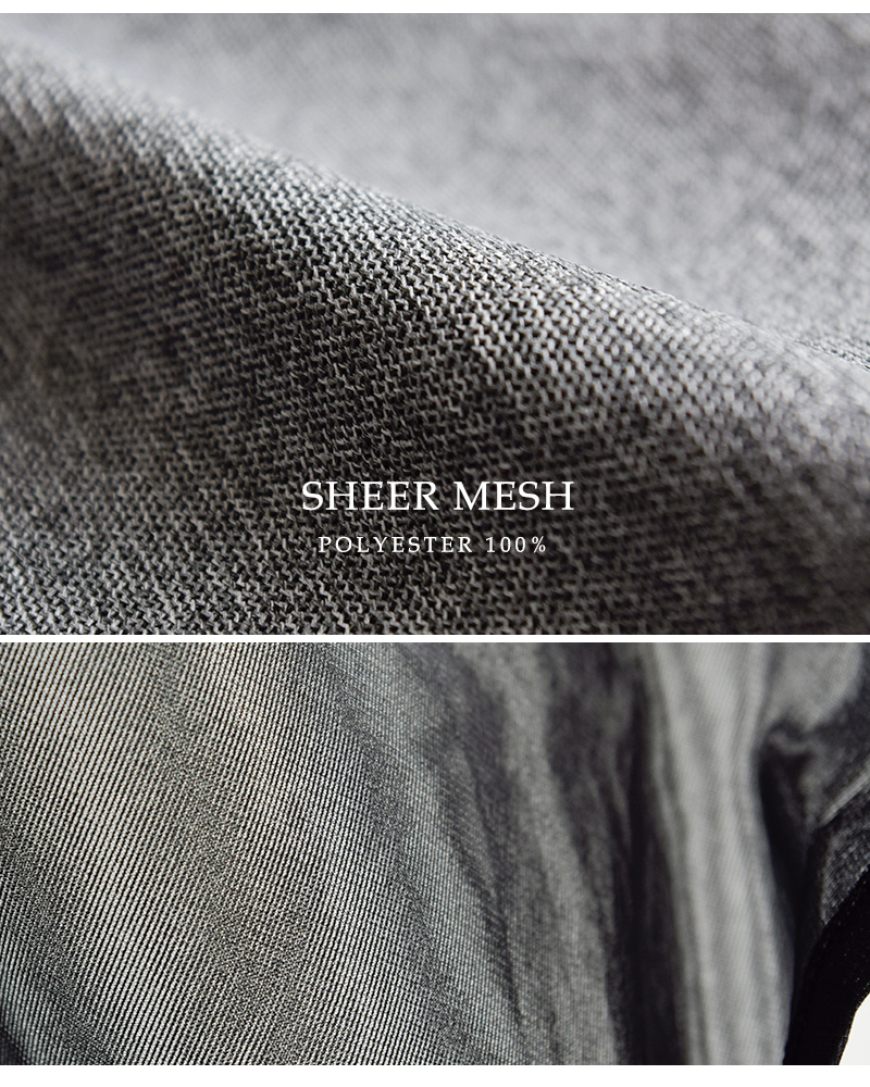 Munich(ミューニック)シアーメッシュダブルラッセルジップブルゾンmn252u12