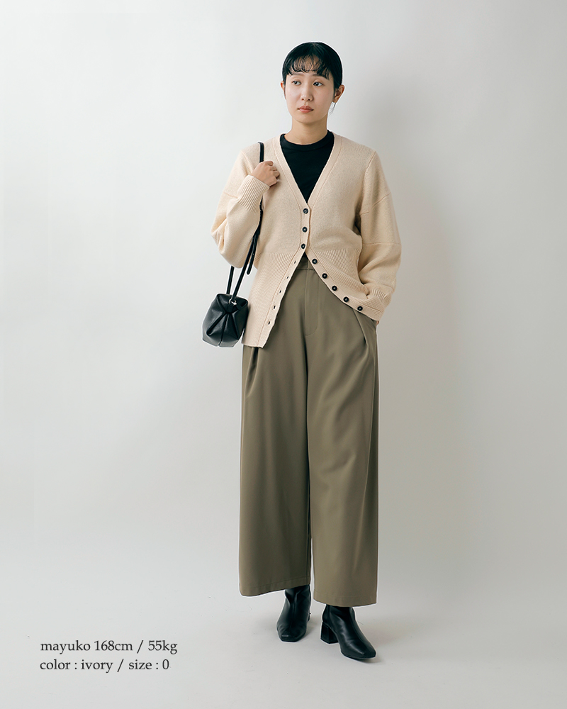 MANON(マノン)スイッチスリーブVネックカーディガン“SWITCHSLEEVEVNECKCARDIGAN”mnn-kt-043