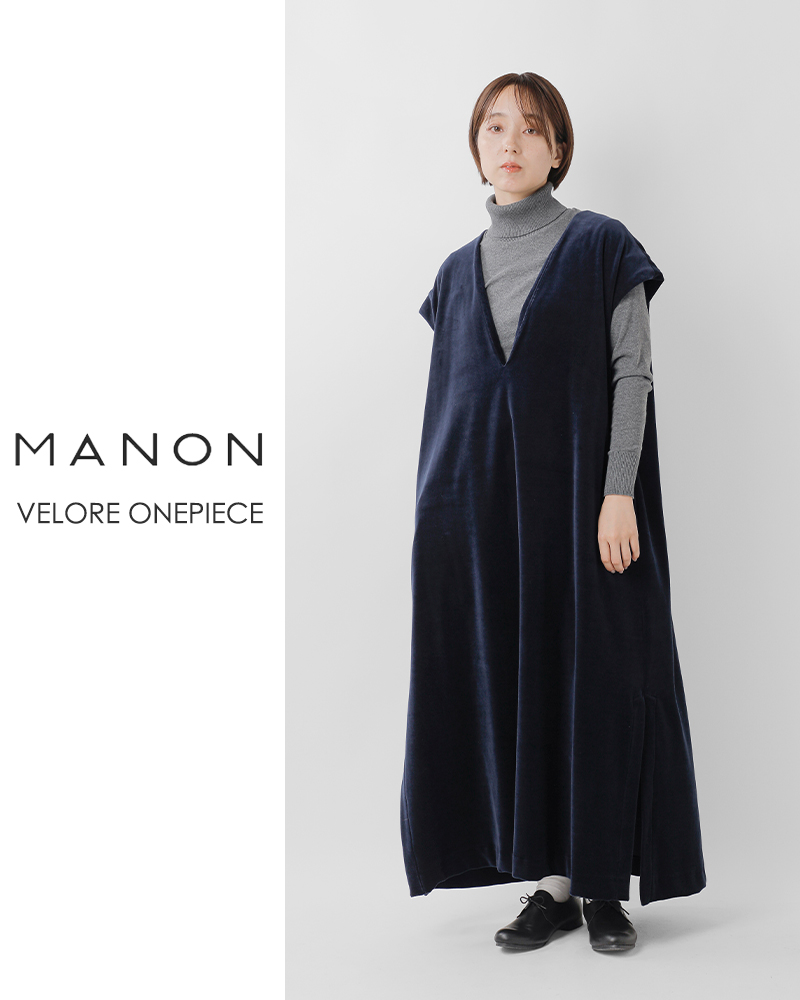 MANON(マノン)コットンベロアワンピース“VELOREONEPIECE”mnn-op-118