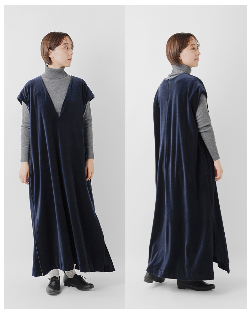 MANON(マノン)コットンベロアワンピース“VELOREONEPIECE”mnn-op-118