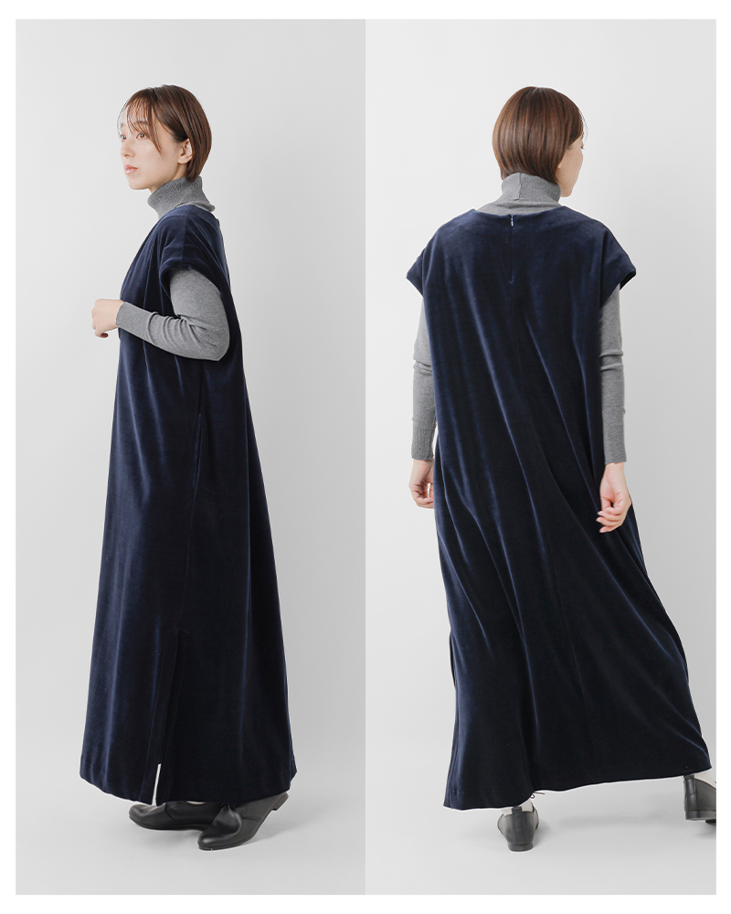 MANON(マノン)コットンベロアワンピース“VELOREONEPIECE”mnn-op-118