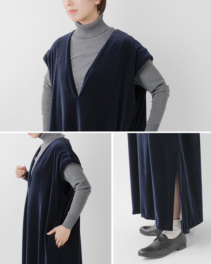 MANON(マノン)コットンベロアワンピース“VELOREONEPIECE”mnn-op-118