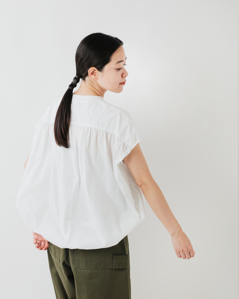 マノン オーバーダイコンビシャツT MANON 2025春夏新作 レディース 国内正規品 MANON マノン コットン オーバーダイ コンビ シャツ Tシャツ