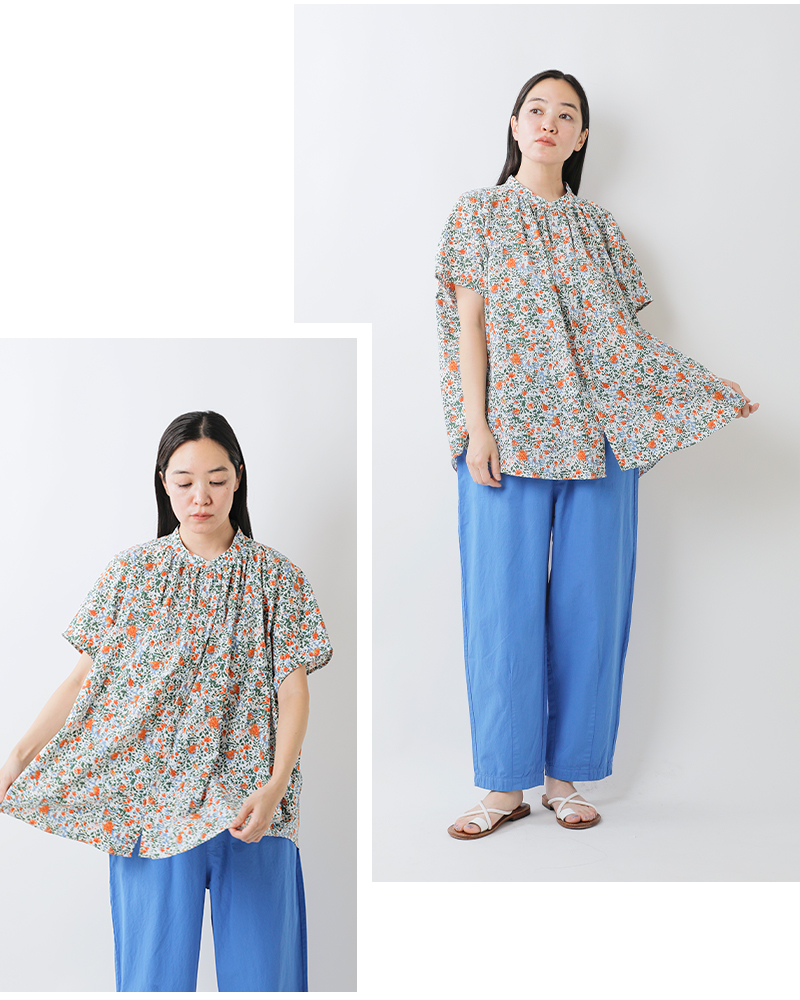 30%OFF】MANON マノン コットン フラワー フレンチスリーブ
