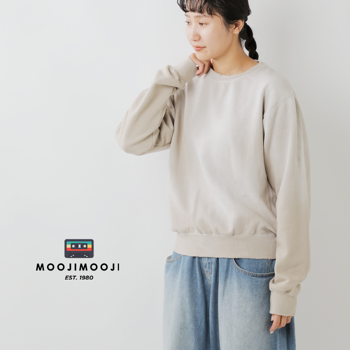 MOOJIMOOJI(ムージームージー)コットンクラシッククルーネックエイジドスウェットシャツ“CLASSICCREWNECKAGED”moo-25f-10