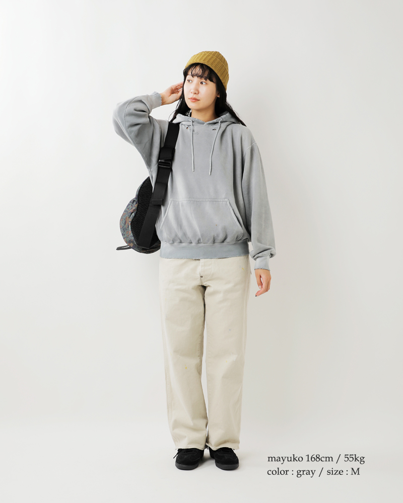 MOOJIMOOJI(ムージームージー)コットンクラシックフーディーエイジドスウェットパーカー“CLASSICHOODIEAGED”moo-25f-11