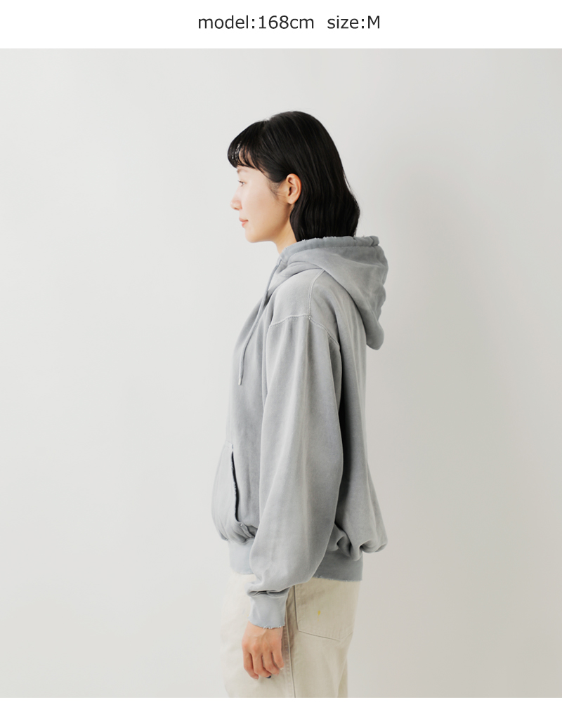 MOOJIMOOJI(ムージームージー)コットンクラシックフーディーエイジドスウェットパーカー“CLASSICHOODIEAGED”moo-25f-11