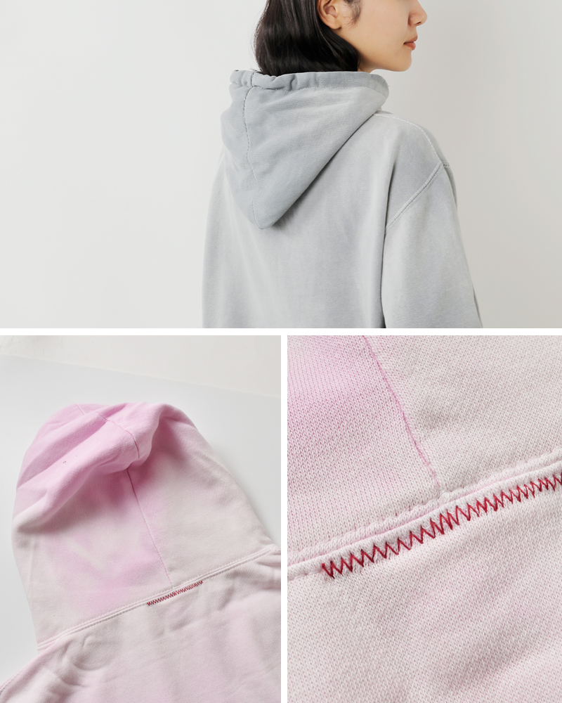 MOOJIMOOJI(ムージームージー)コットンクラシックフーディーエイジドスウェットパーカー“CLASSICHOODIEAGED”moo-25f-11