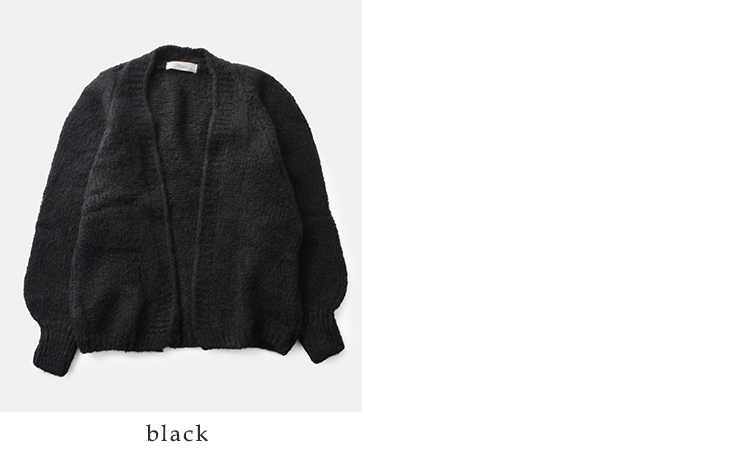 Meaux(モー)ウールブレンドボタンレスニットカーディガンmxf253002