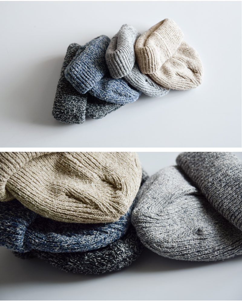 Nine Tailor(ナインテイラー)コットンシルクブレンド三つ折りニット帽“OrachWatch”n-1530