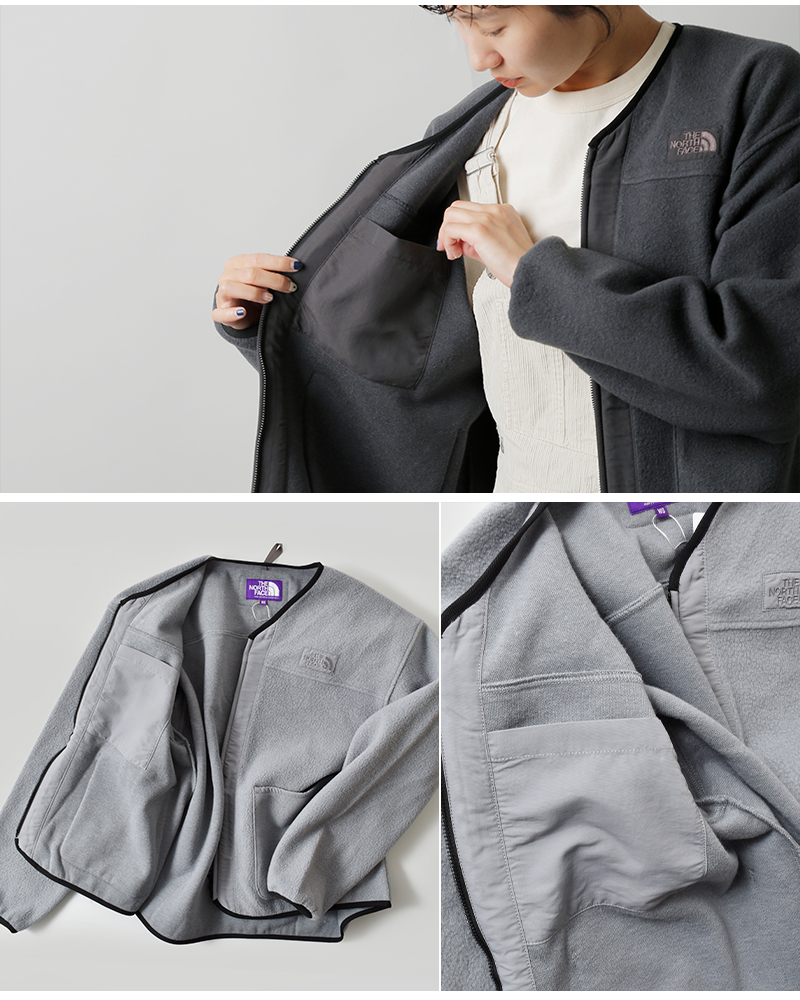 THE NORTH FACE PURPLE LABEL(ノースフェイスパープルレーベル)プラスフリースフィールドカーディガン“PLASFleeceFieldCardigan”n25fa037