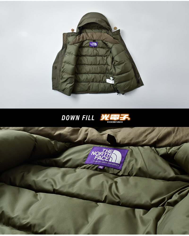 THE NORTH FACE PURPLE LABEL(ノースフェイスパープルレーベル)撥水ダブルピークショートダウンパーカ“DoublePeakShortDownParka”n25fa105