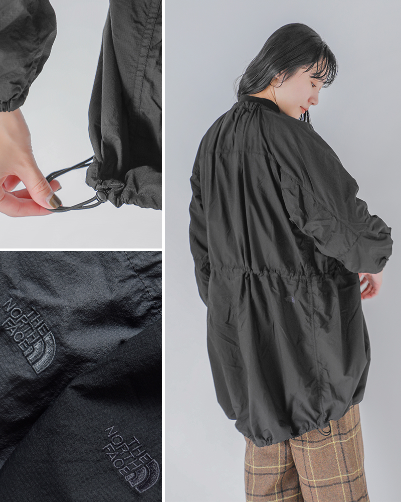 THE NORTH FACE PURPLE LABEL(ノースフェイスパープルレーベル)ガーメントダイナイロンフィールドシャーリングコート“GarmentDyedNylonFieldShirredCoat”n25fb026