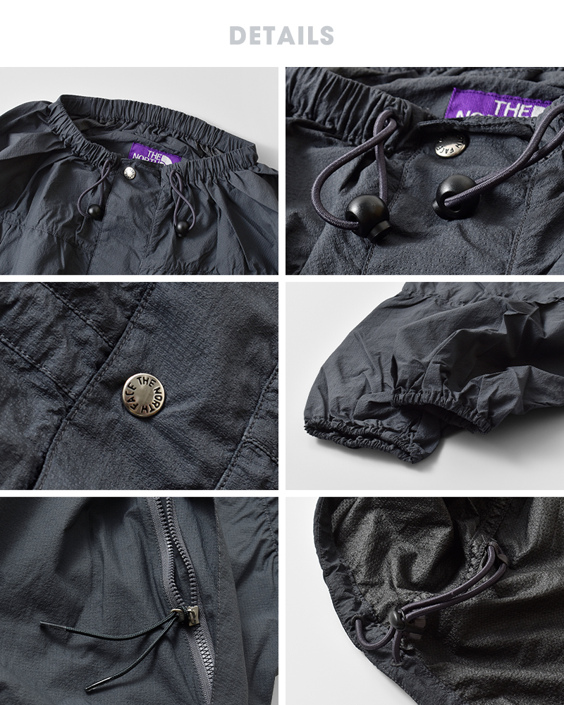 THE NORTH FACE PURPLE LABEL(ノースフェイスパープルレーベル)ガーメントダイナイロンフィールドシャーリングコート“GarmentDyedNylonFieldShirredCoat”n25fb026