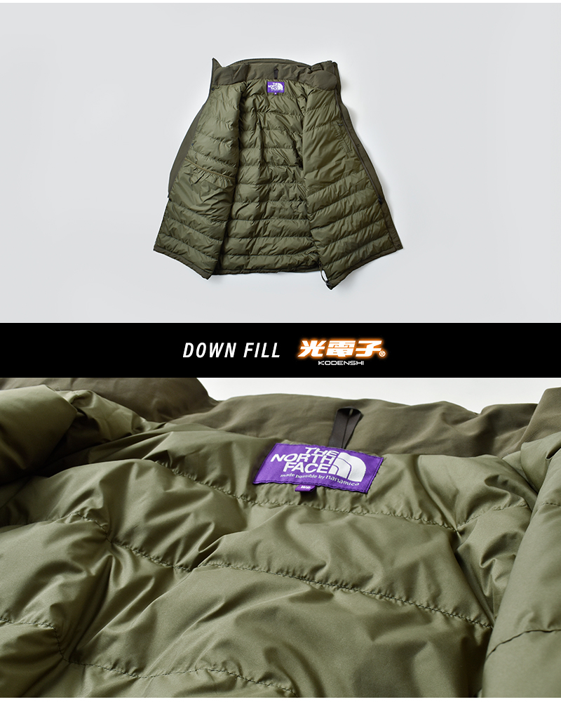 THE NORTH FACE PURPLE LABEL(ノースフェイスパープルレーベル)撥水ダブルピークフィールドダウンコート“DoublePeakFieldDownCoat”n25fb106