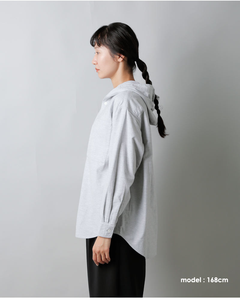 THE NORTH FACE PURPLE LABEL(ノースフェイスパープルレーベル)オーガニックコットンフランネルフーデッドシャツ“FlannelMountainHoodedShirt”n25fg048