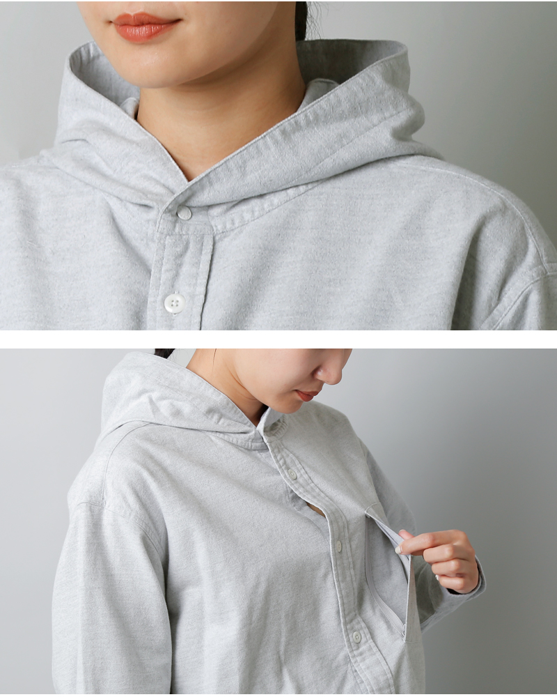 THE NORTH FACE PURPLE LABEL(ノースフェイスパープルレーベル)オーガニックコットンフランネルフーデッドシャツ“FlannelMountainHoodedShirt”n25fg048