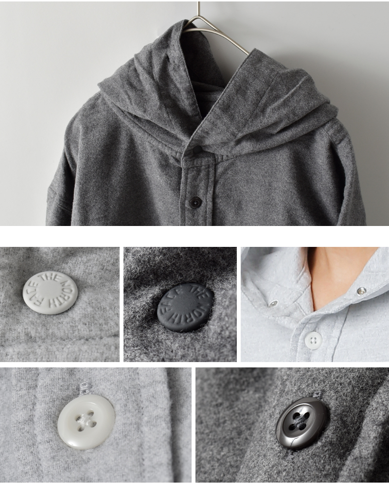 THE NORTH FACE PURPLE LABEL(ノースフェイスパープルレーベル)オーガニックコットンフランネルフーデッドシャツ“FlannelMountainHoodedShirt”n25fg048