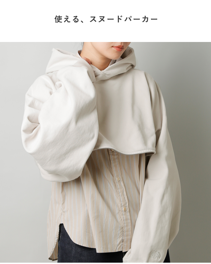 THE NORTH FACE PURPLE LABEL(ノースフェイスパープルレーベル)オーガニックコットン裏毛フィールドフーデッドスヌード“11ozFieldHoodedSnood”n25fk047