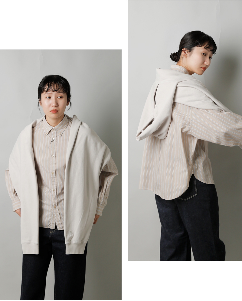 THE NORTH FACE PURPLE LABEL(ノースフェイスパープルレーベル)オーガニックコットン裏毛フィールドフーデッドスヌード“11ozFieldHoodedSnood”n25fk047