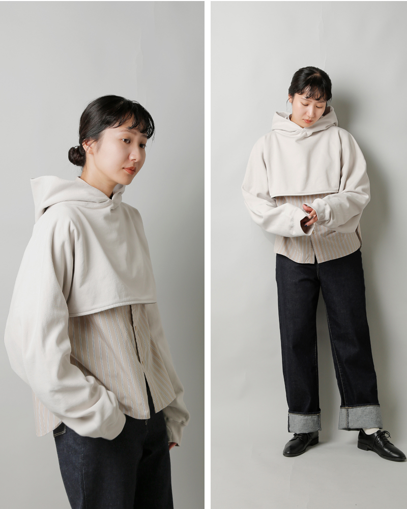 THE NORTH FACE PURPLE LABEL(ノースフェイスパープルレーベル)オーガニックコットン裏毛フィールドフーデッドスヌード“11ozFieldHoodedSnood”n25fk047