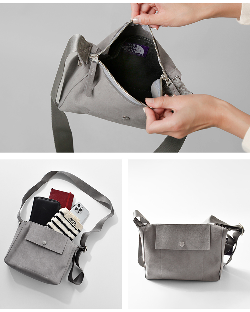 THE NORTH FACE PURPLE LABEL(ノースフェイスパープルレーベル)シンセティックレザーデミショルダーバッグ“SyntheticLeatherDemiShoulderBag”n25fu096