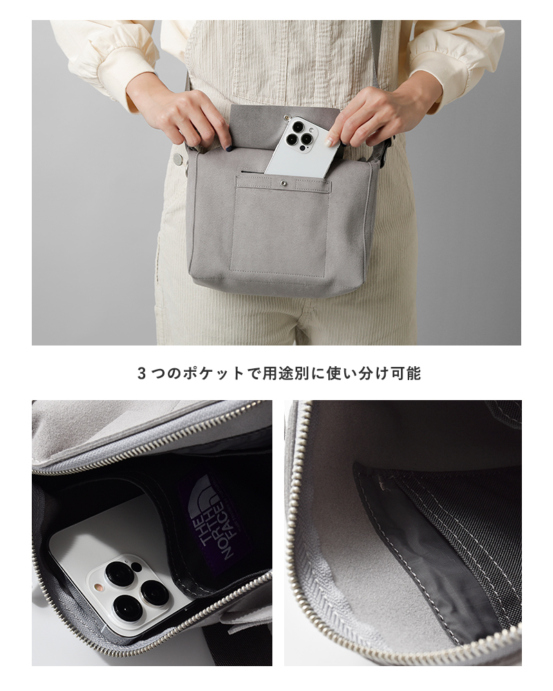 THE NORTH FACE PURPLE LABEL(ノースフェイスパープルレーベル)シンセティックレザーデミショルダーバッグ“SyntheticLeatherDemiShoulderBag”n25fu096