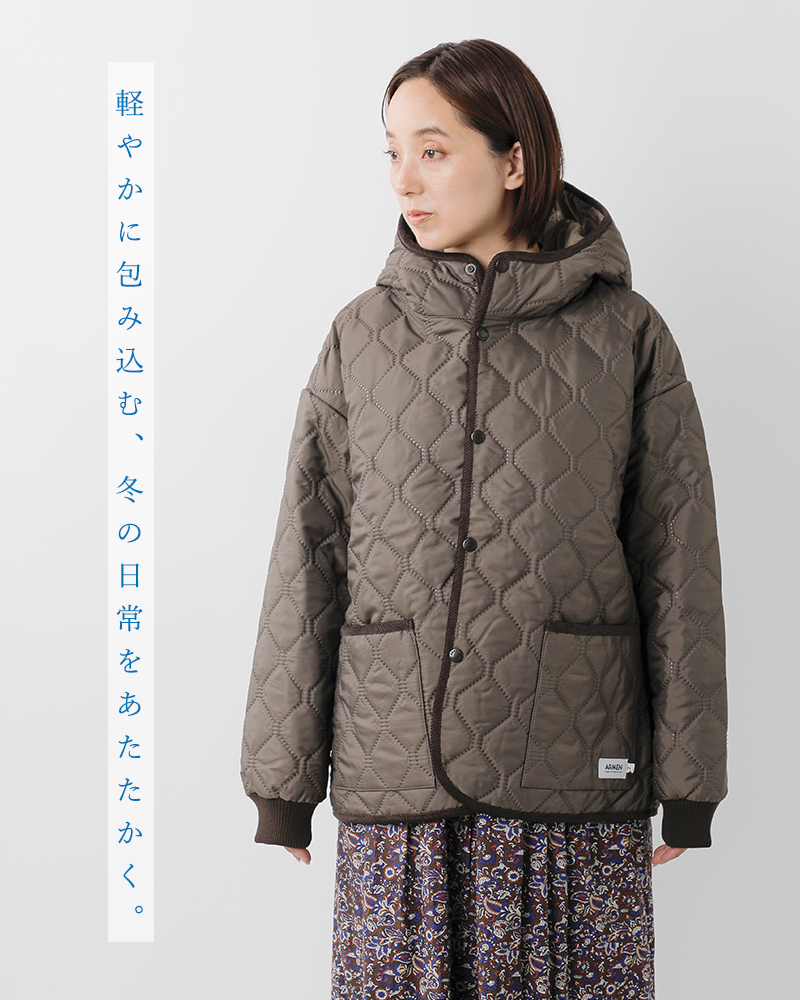 ARMEN(アーメン)ヒートキルトオーバーサイズフーデッドジャケットnam2561pp