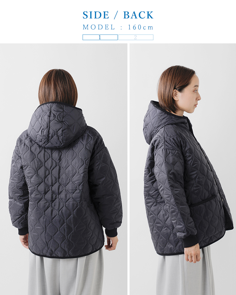 ARMEN(アーメン)ヒートキルトオーバーサイズフーデッドジャケットnam2561pp