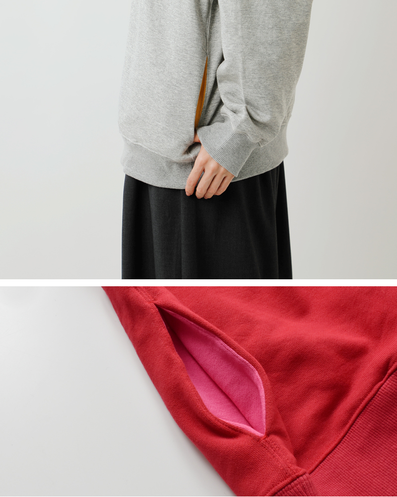 soglia(ソリア)コットンハイネックスウェットシャツ“NERDSHighNeckSweat”nerds-h-n-sw