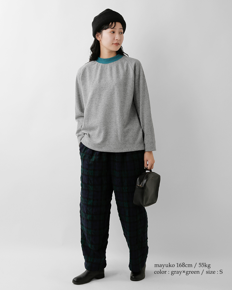 nisica(ニシカ)ウールクルーネックカットソープルオーバーnis-1361