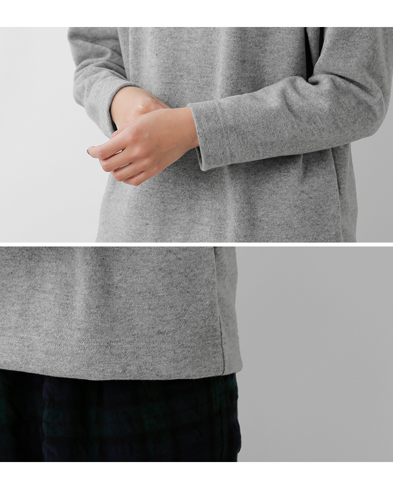 nisica(ニシカ)ウールクルーネックカットソープルオーバーnis-1361