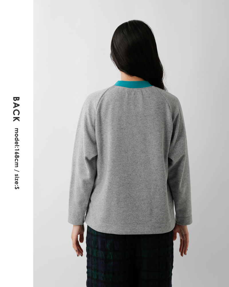 nisica(ニシカ)ウールクルーネックカットソープルオーバーnis-1361