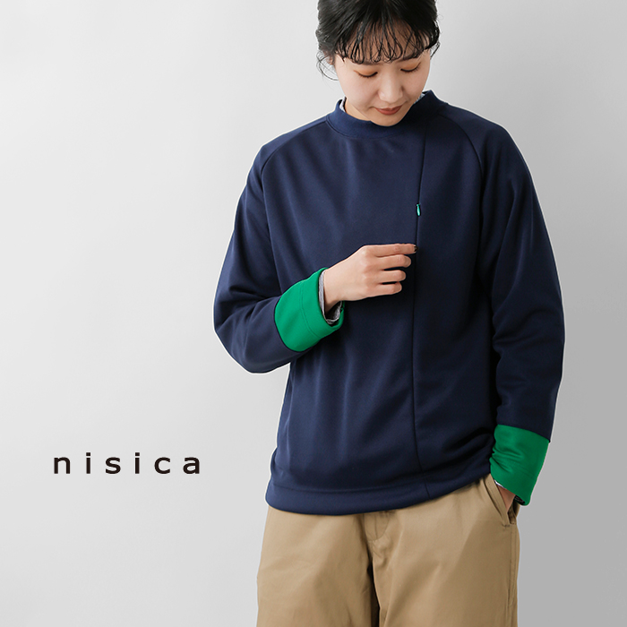 nisica(ニシカ)クルーネックカットソープルオーバーnis-1362