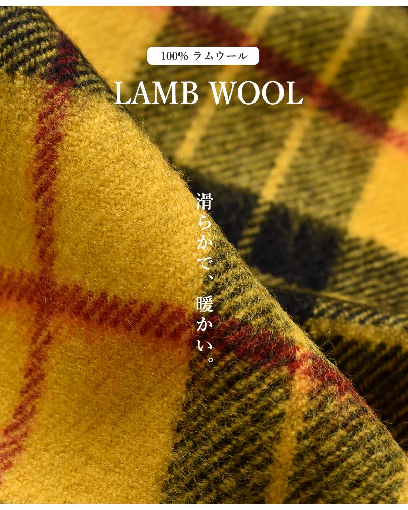 JOHN SCOTT(ジョンスコット)ラムウールチェックスカーフnlc1751