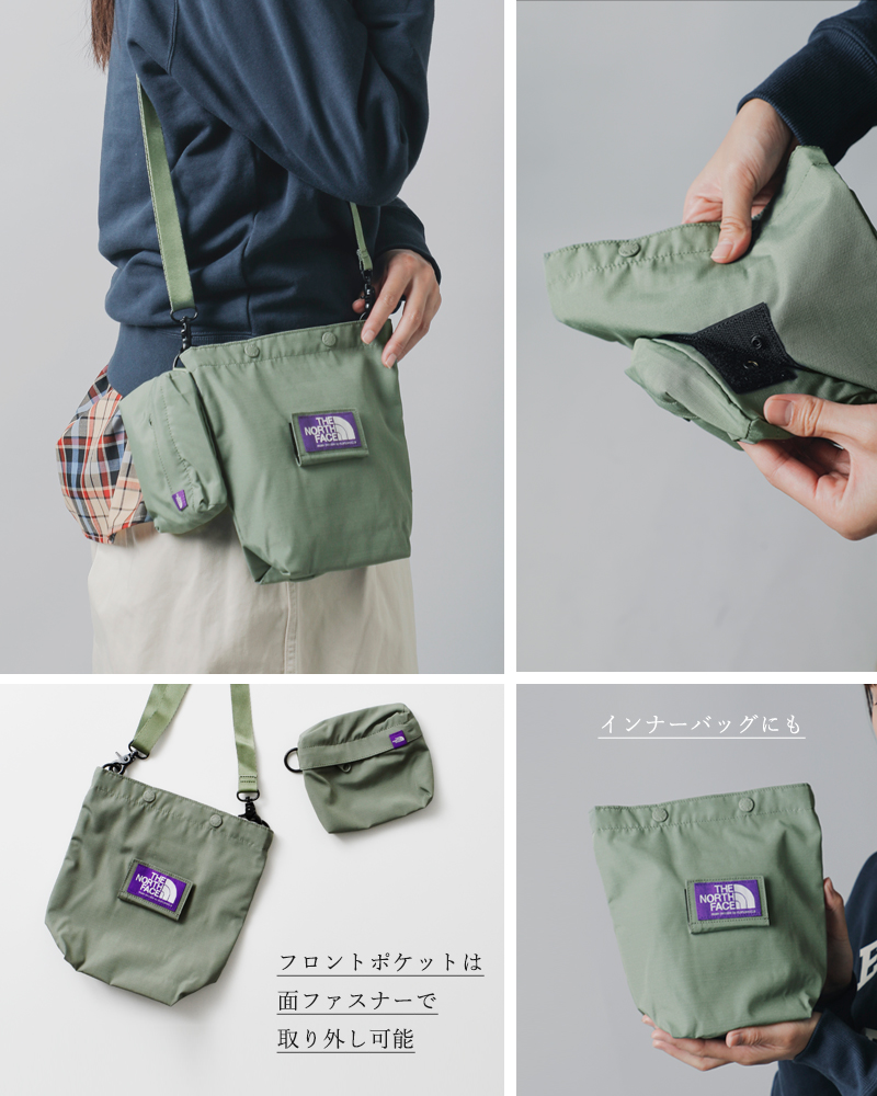 THE NORTH FACE PURPLE LABEL(ノースフェイスパープルレーベル)撥水マウンテンウインドマルチショルダーバッグ“MountainWindMultiBag”nn7358n