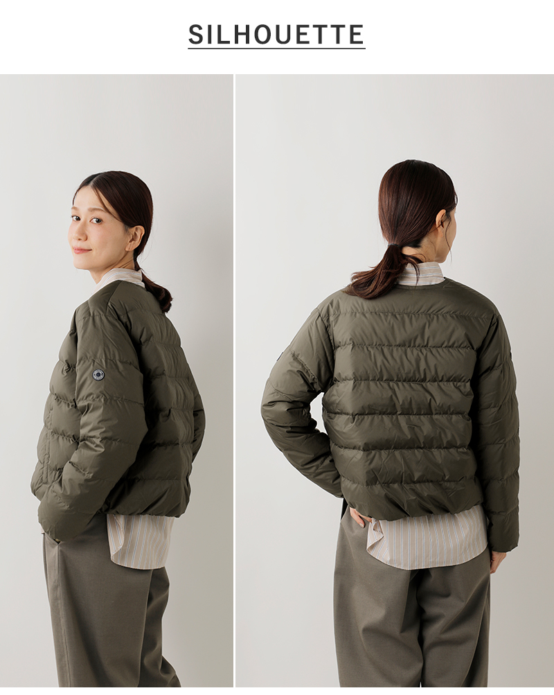 ORCIVAL(オーチバル・オーシバル)ライトダウンノーカラーショートブルゾンor-a0603dpr