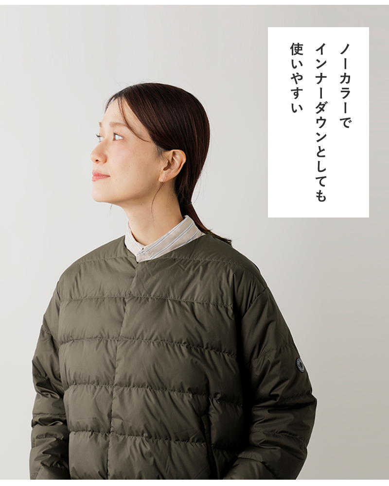 ORCIVAL(オーチバル・オーシバル)ライトダウンノーカラーショートブルゾンor-a0603dpr