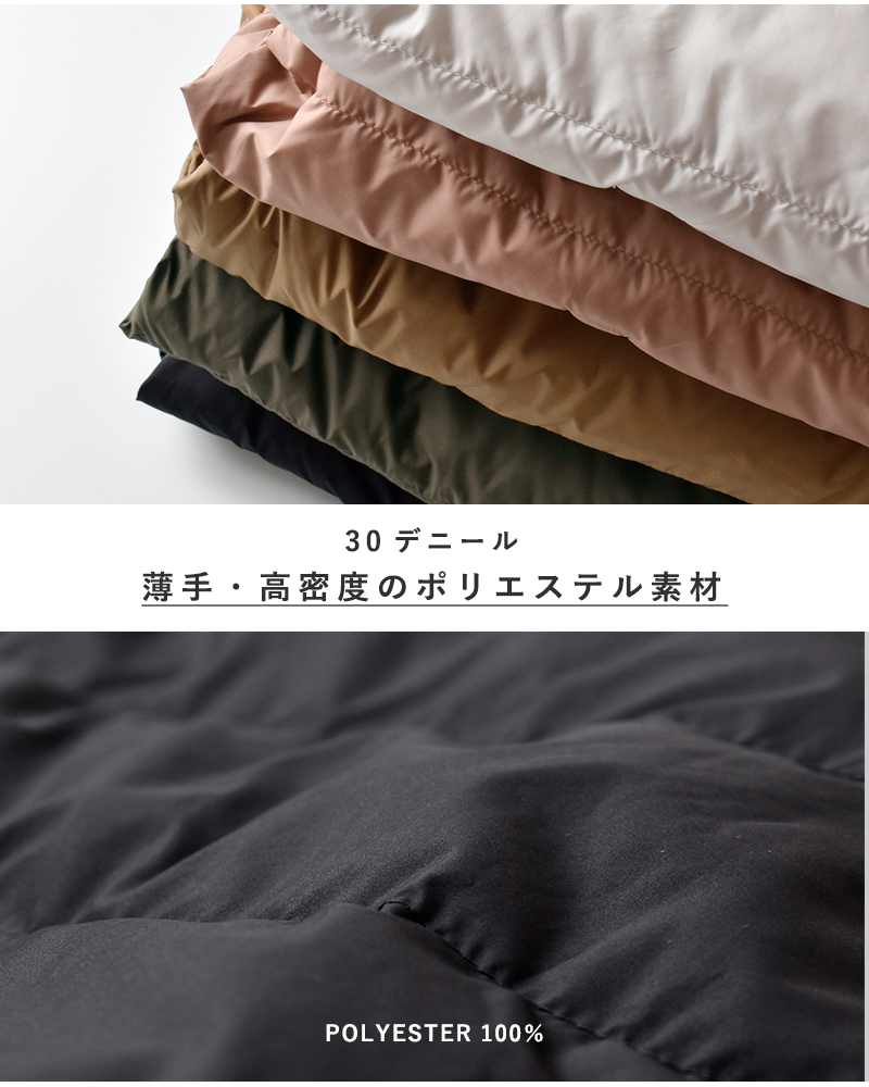 ORCIVAL(オーチバル・オーシバル)ライトダウンノーカラーショートブルゾンor-a0603dpr