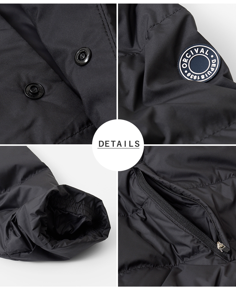 ORCIVAL(オーチバル・オーシバル)ライトダウンノーカラーショートブルゾンor-a0603dpr