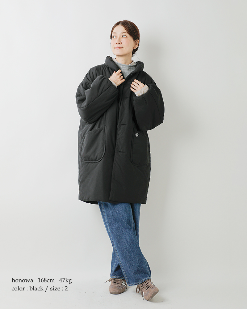 ORCIVAL(オーチバル・オーシバル)インサレーションスタンドカラーロングブルゾンor-a0734btt