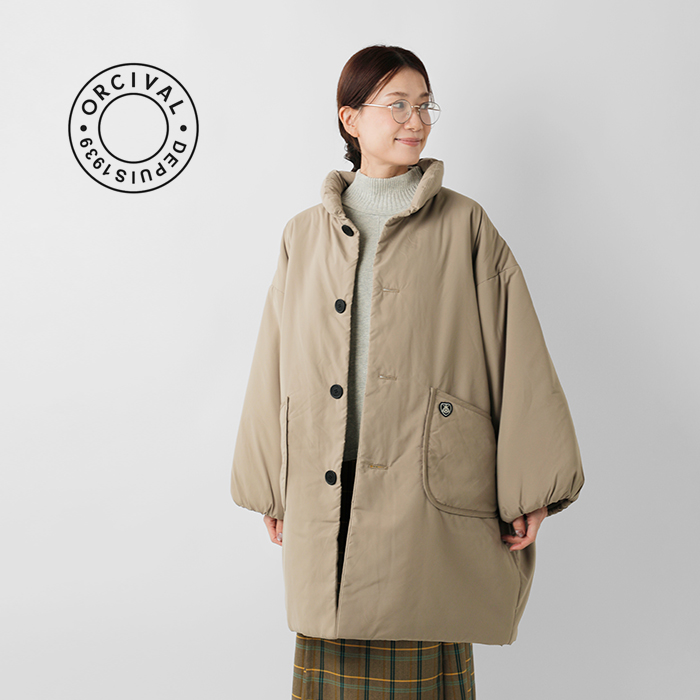 ORCIVAL(オーチバル・オーシバル)インサレーションスタンドカラーロングブルゾンor-a0734btt