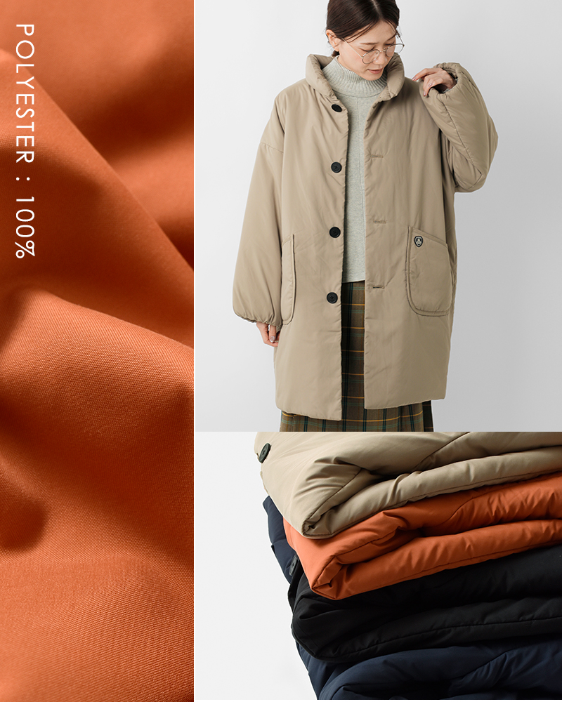 ORCIVAL(オーチバル・オーシバル)インサレーションスタンドカラーロングブルゾンor-a0734btt